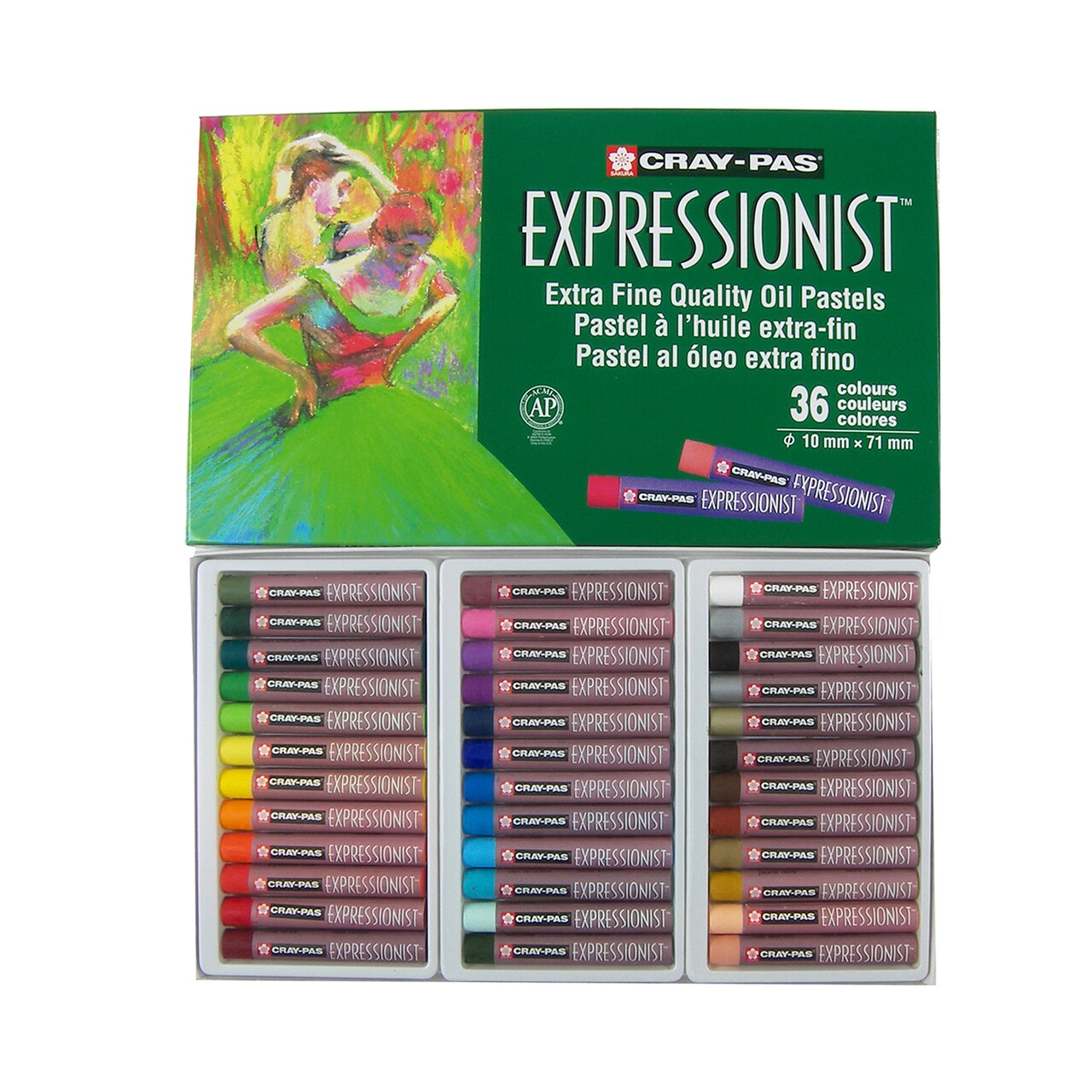 Sakura Cray-Pas Expressionist Oil Pastel Set, 36-Colors
